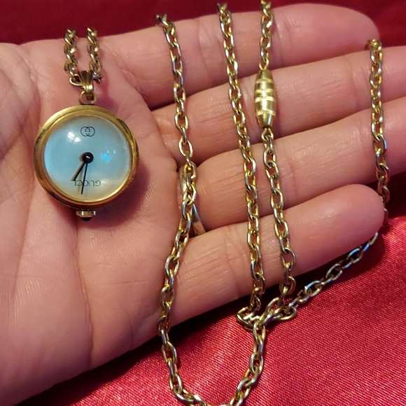 HTF Gucci sphere watch, boule necklace exquisite, vintage early 80's, EWC! - Picture 4 of 12